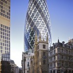 Gherkin building in the London financial district