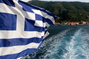 Greek banks flag